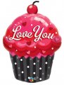 Love You Cupcake Super Shape Mylar Balloon