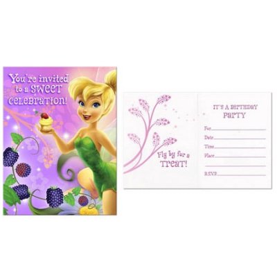Tinker Bell Sweet Treat Invitation Card Singapore
