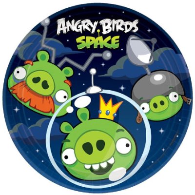 Angry Birds SPACE Dessert Paper Plate Singapore