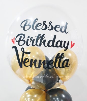 Customised Simply Stylish Bubble Balloon Singapore