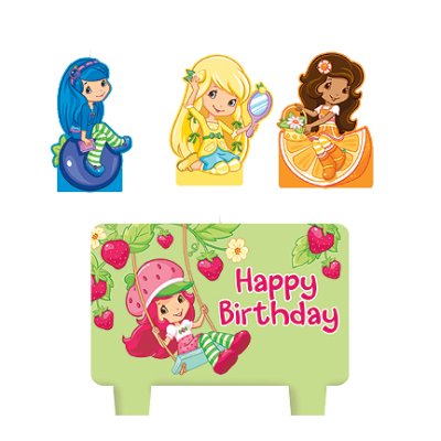 Strawberry Shortcake Birthday Candle Set Singapore