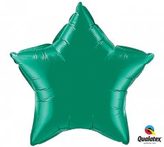 Emerald Green Star Shape Mylar Balloon