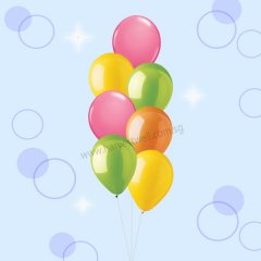 Create Your Own Bouquet 7 Balloons MIX Confetti