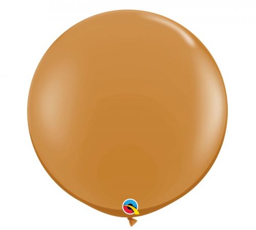Mocha Brown Jumbo Round Shape Helium Latex Balloon