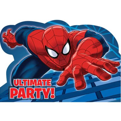 Spiderman Postcard Invitations Singapore