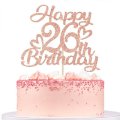 Customised Pink with Age Cake Topper Singapore
