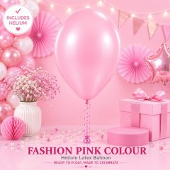 Pink Colour Helium Latex Balloon