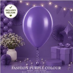 Purple Colour Helium Latex Balloon