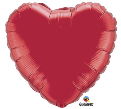 Ruby Red Heart Shape Mylar Balloon Singapore