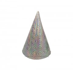 Holographic Silver Party Hat