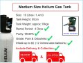 [10 Litres] Medium Helium Gas Tank Include Delivery & Collection Singapore