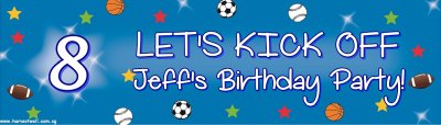 Birthday Sports Customized Banner Singapore