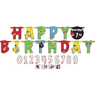 Angry Birds Jumbo Letter Banner Kit Singapore