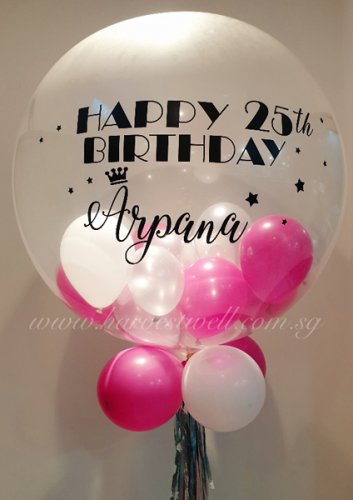 Clear Jumbo Helium Latex Customised Balloon