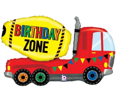 Construction Cement Mixer Super Shape Mylar Balloon Singapore