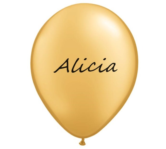 Print Name On Latex Balloon Singapore