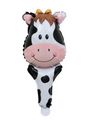 Cow Head Handheld Foil Balloon Singapore