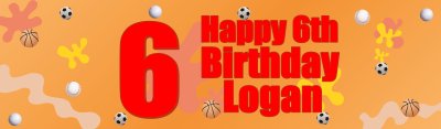 Happy Birthday Action Sport Customize Banner Singapore