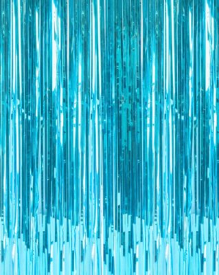 Light Blue Metallic Foil Tinsel (DIY) Singapore