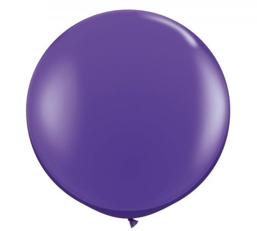 Violet Jumbo Round Shape Helium Latex Balloon