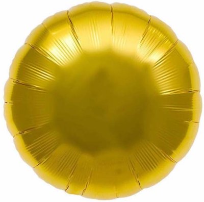 Gold Round Shape Mylar Balloon Singapore