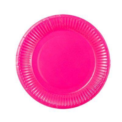 Solid Pink 7inches Dessert Paper Plate 10pcs Singapore
