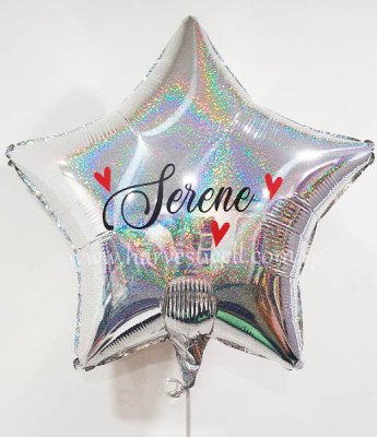 Customised Name Print Foil Balloon Singapore