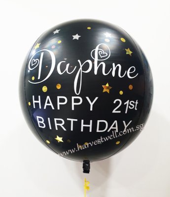Customize Starry 21st ORBZ Balloon Singapore