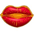 Satin Sangria Lips Super Shape Mylar Balloon Singapore
