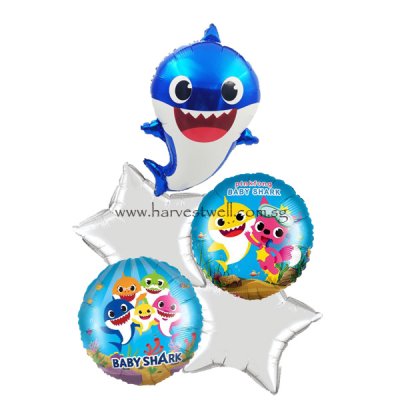 Baby Shark Blue Balloon Package Singapore