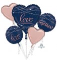 Love Navy Wedding Balloon Package