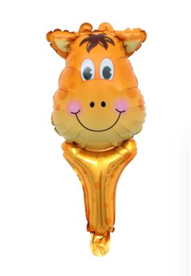 Giraffe Head Handheld Foil Balloon Singapore