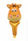 Giraffe Head Handheld Foil Balloon