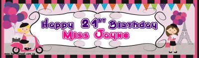 Little Lady Birthday Customized Banner Singapore