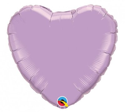 Pearl Lavender Heart Shape Mylar Balloon Singapore