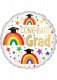 Graduation Grad Rainbow Mylar Balloon