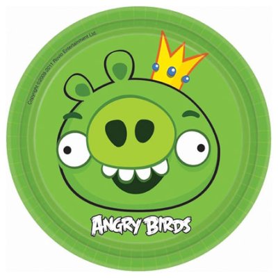 Angry Birds King Pig Dessert Paper Plate Singapore