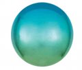 Ombre Blue Green ORBZ Foil Balloon