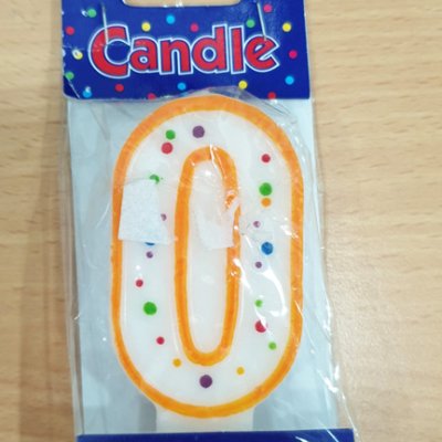 Number 0 Dots Numeral Candle Singapore