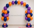 Helium Balloon Column with String Arch Singapore
