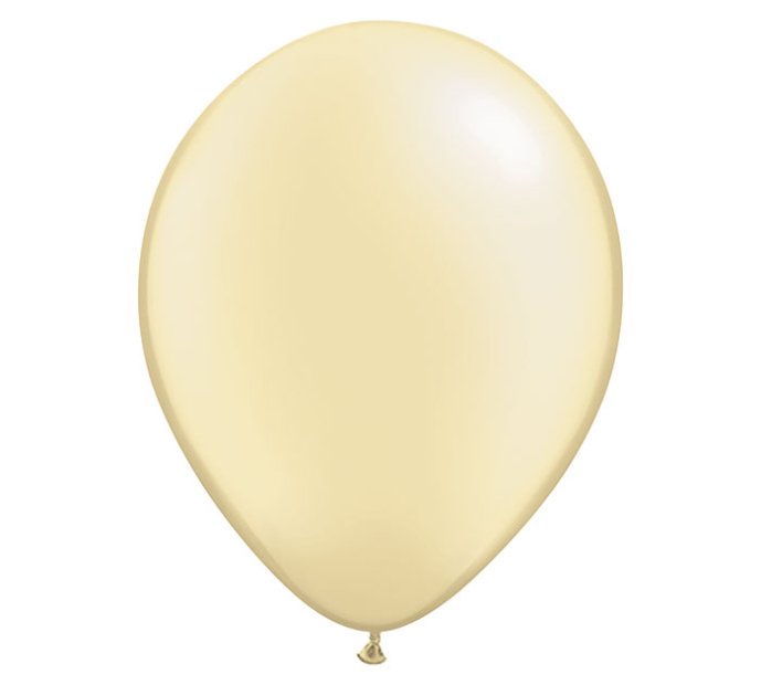 Ivory Colour Helium Latex Balloon Singapore