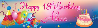 Birthday Celebration Customized Banner Singapore