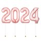 New Year 2024 Megaloon Rose Gold Foil Balloon