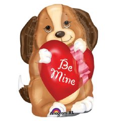 Be Mine Doggy JR Shape Mylar Balloon