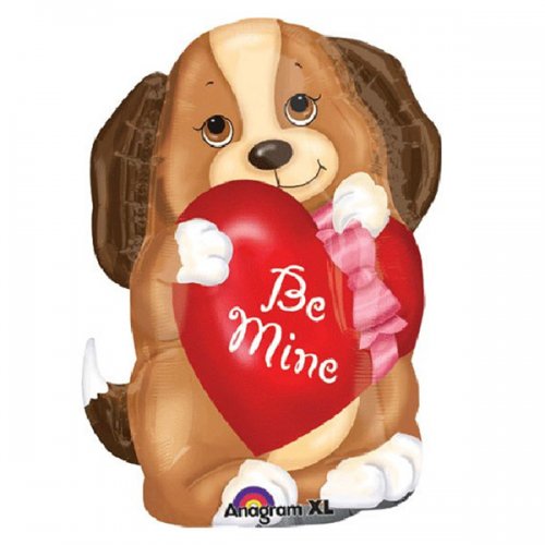 Be Mine Doggy JR Shape Mylar Balloon