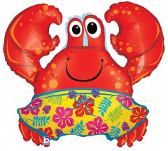 Tropical Beach Crab Super Shape Mylar Balloon