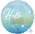 Hello World (Baby Boy) Foil Mylar Balloon