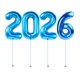 New Year 2026 Megaloon Blue Foil Balloon