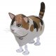 Calico Cat Walking Pet Animal Balloon