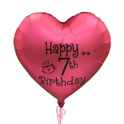 Cat Crown Customised Print on Foil Balloon Singapore